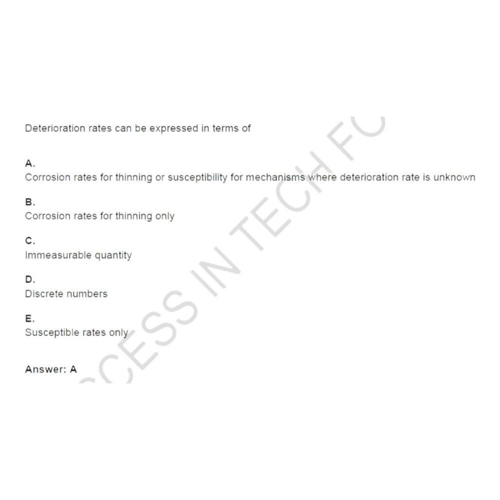 Printout API-580 Risk Based Inspection Exam Study Guide - Picture 5 of 6